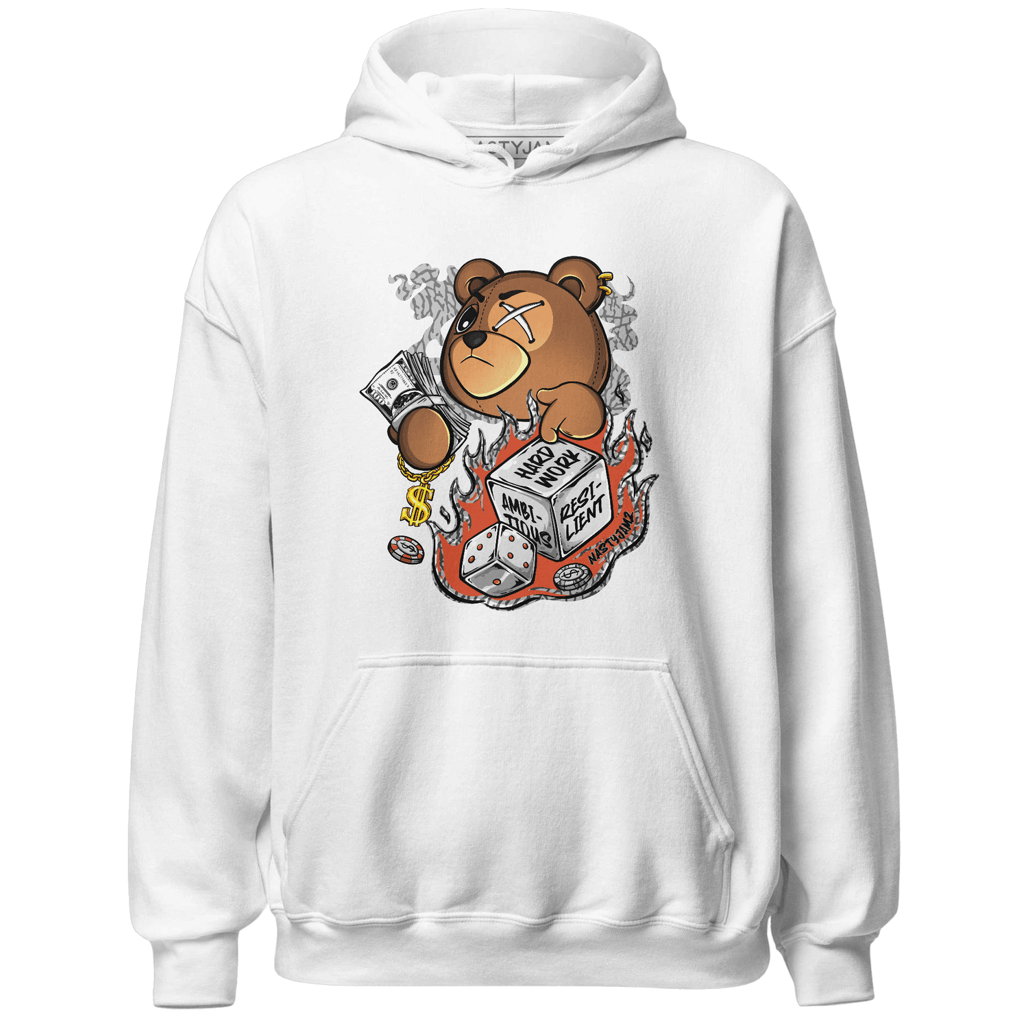 Georgia Peach 3s Hoodie Match Hustle Casino BER - NastyJamz