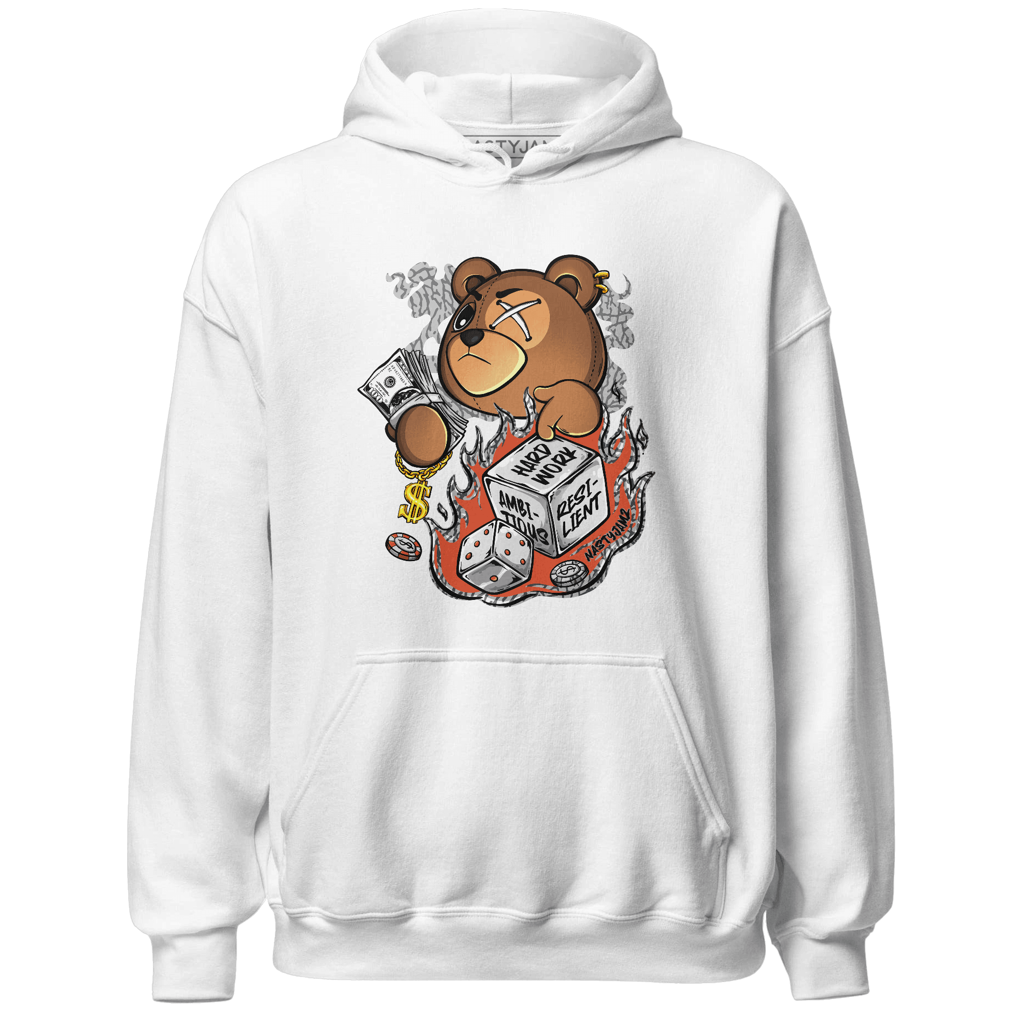 Georgia Peach 3s Hoodie Match Hustle Casino BER - NastyJamz