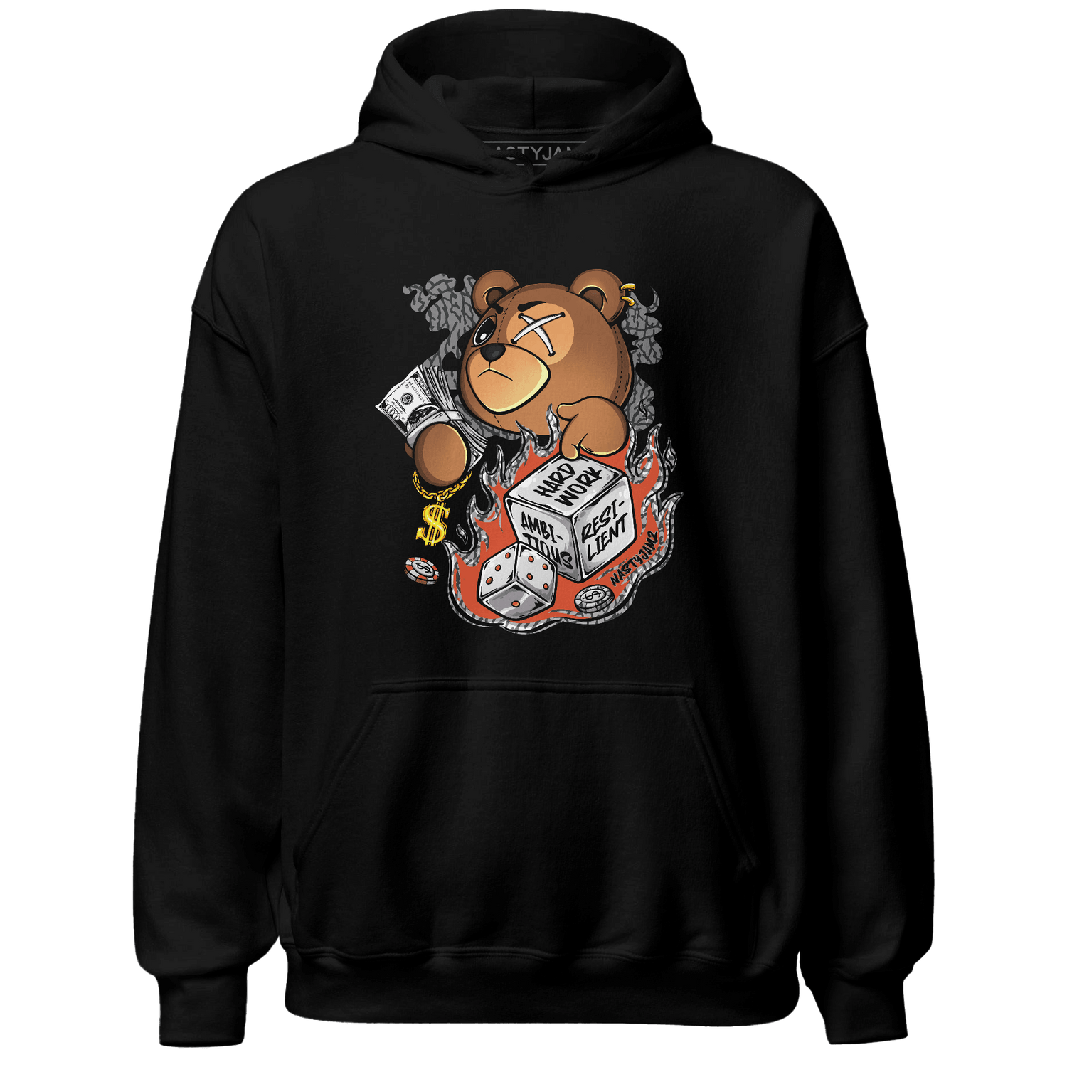 Georgia Peach 3s Hoodie Match Hustle Casino BER - NastyJamz