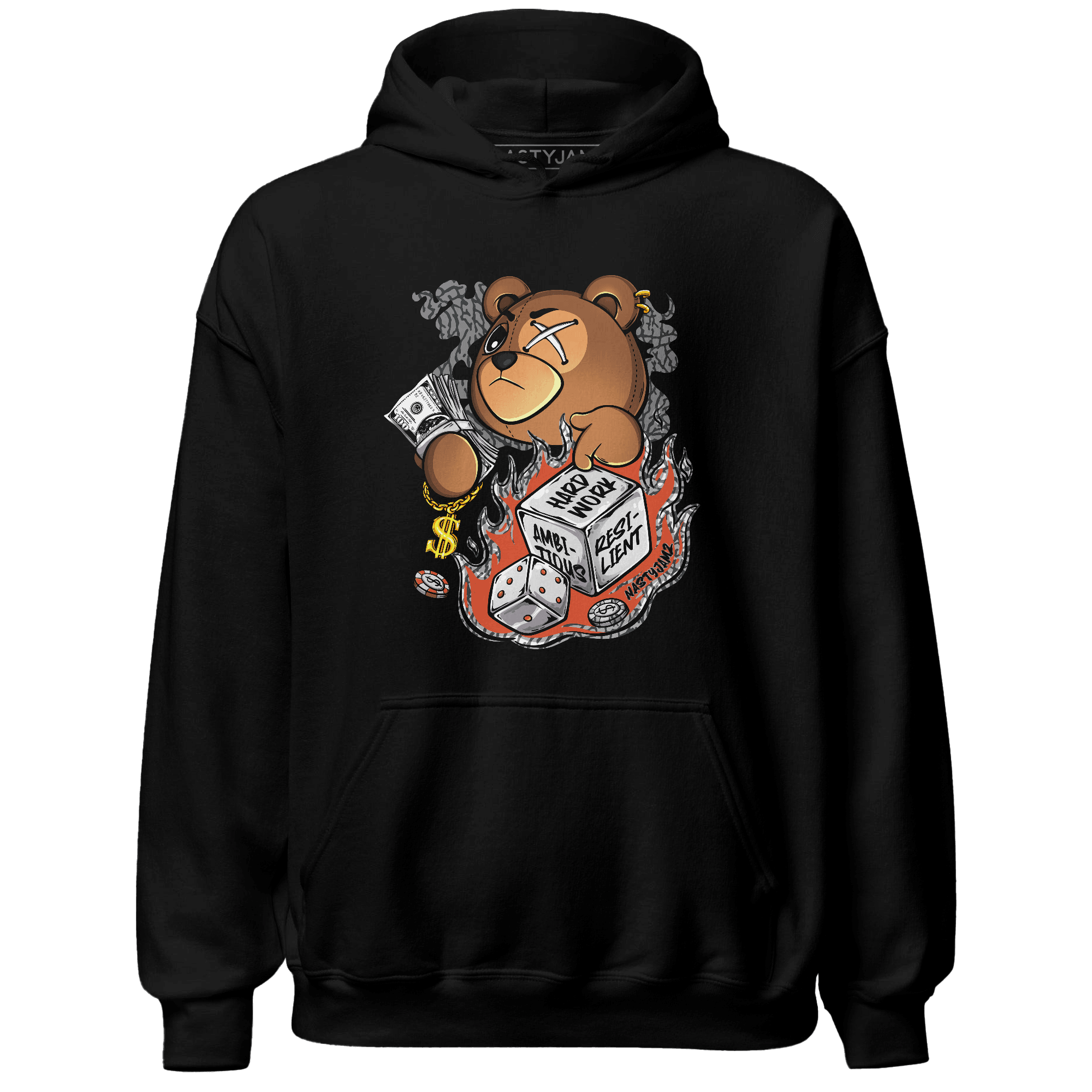 Georgia Peach 3s Hoodie Match Hustle Casino BER - NastyJamz