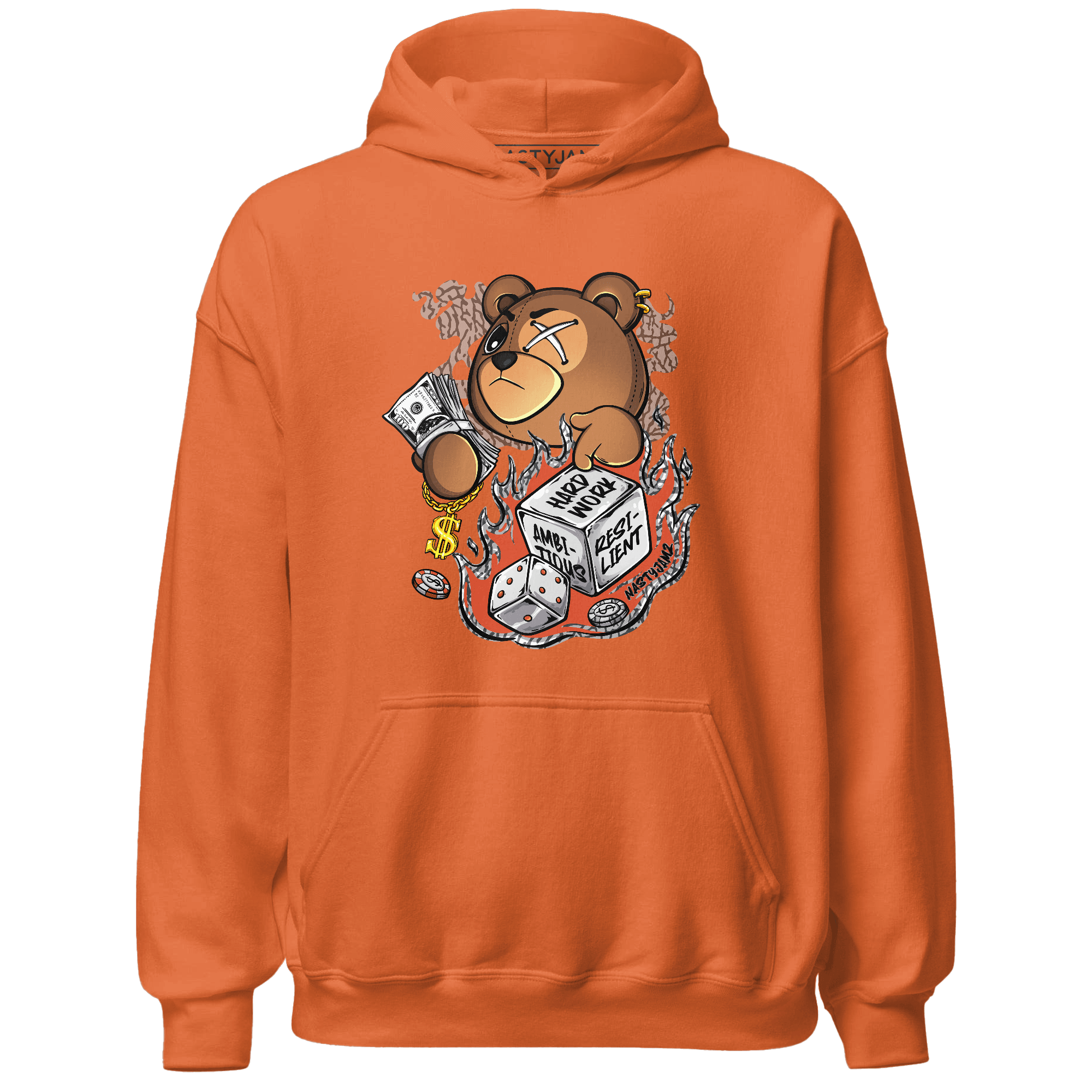 Georgia Peach 3s Hoodie Match Hustle Casino BER - NastyJamz