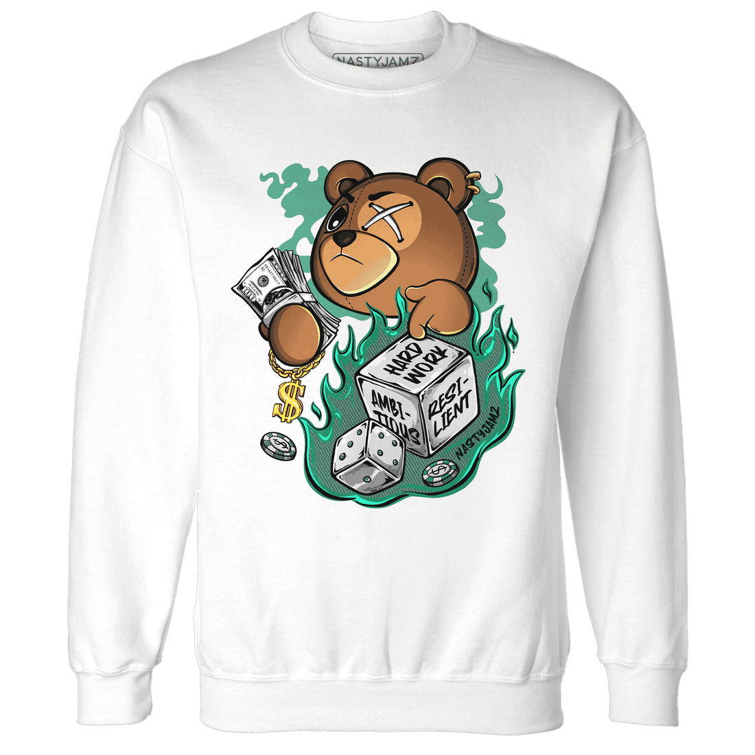 Nina CN Abney 3s Sweatshirt Match Hustle Casino BER - NastyJamz