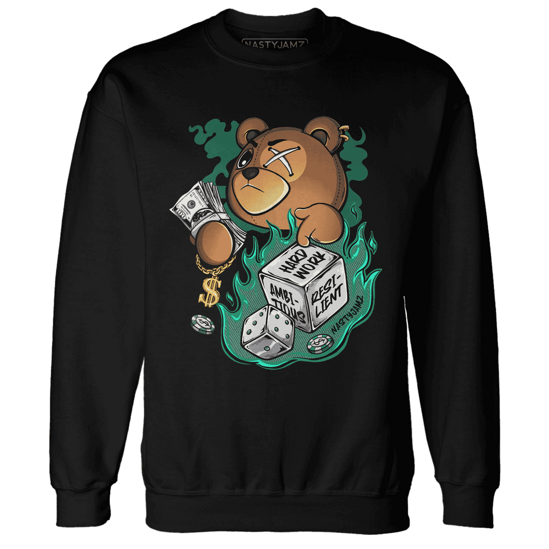 Nina CN Abney 3s Sweatshirt Match Hustle Casino BER - NastyJamz
