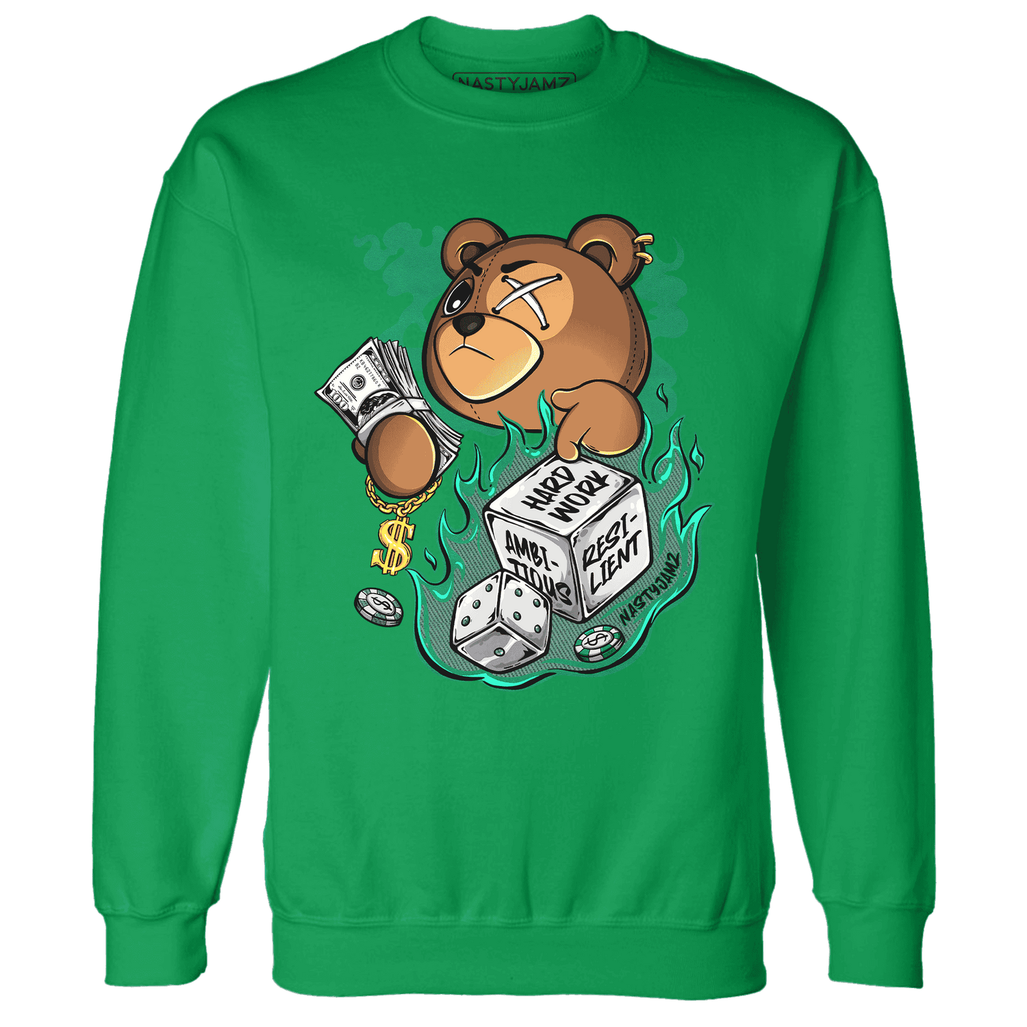 Nina CN Abney 3s Sweatshirt Match Hustle Casino BER - NastyJamz