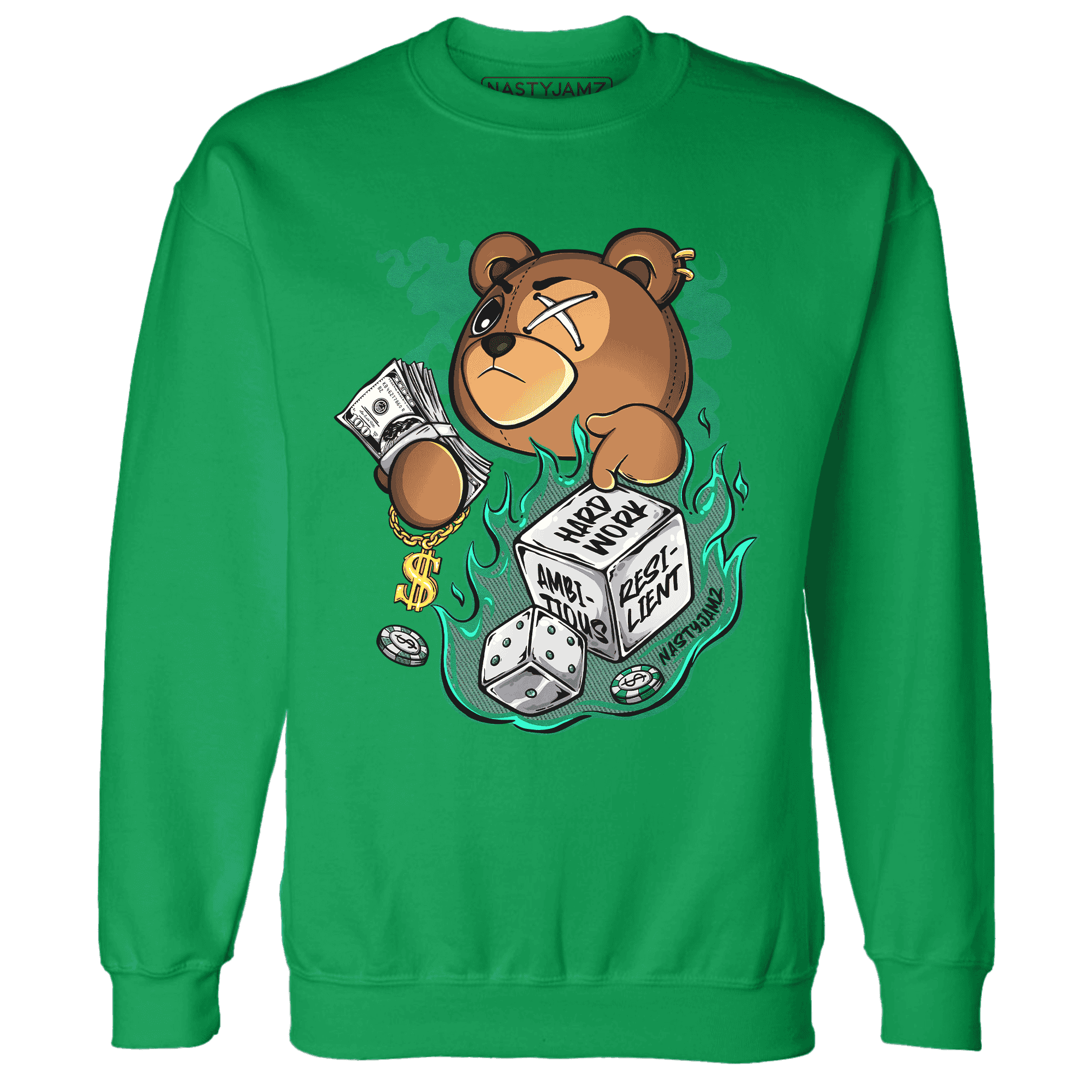 Nina CN Abney 3s Sweatshirt Match Hustle Casino BER - NastyJamz