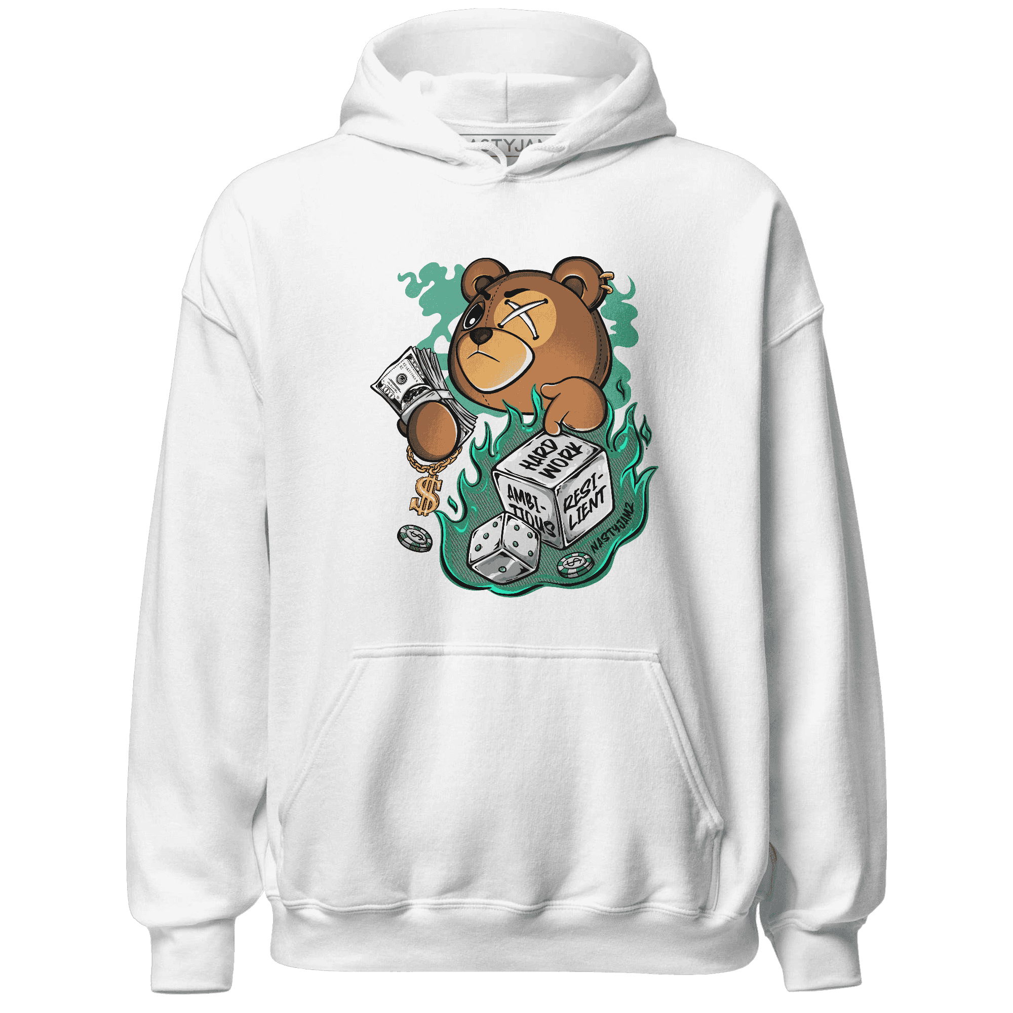 Nina CN Abney 3s Hoodie Match Hustle Casino BER - NastyJamz