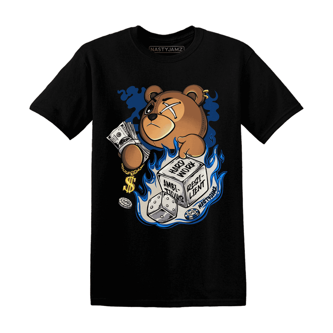 Quaiii 54 3s T Shirt Match Hustle Casino BER - NastyJamz