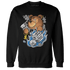 Industrial Blue 4s Sweatshirt Match Hustle Casino BER - NastyJamz