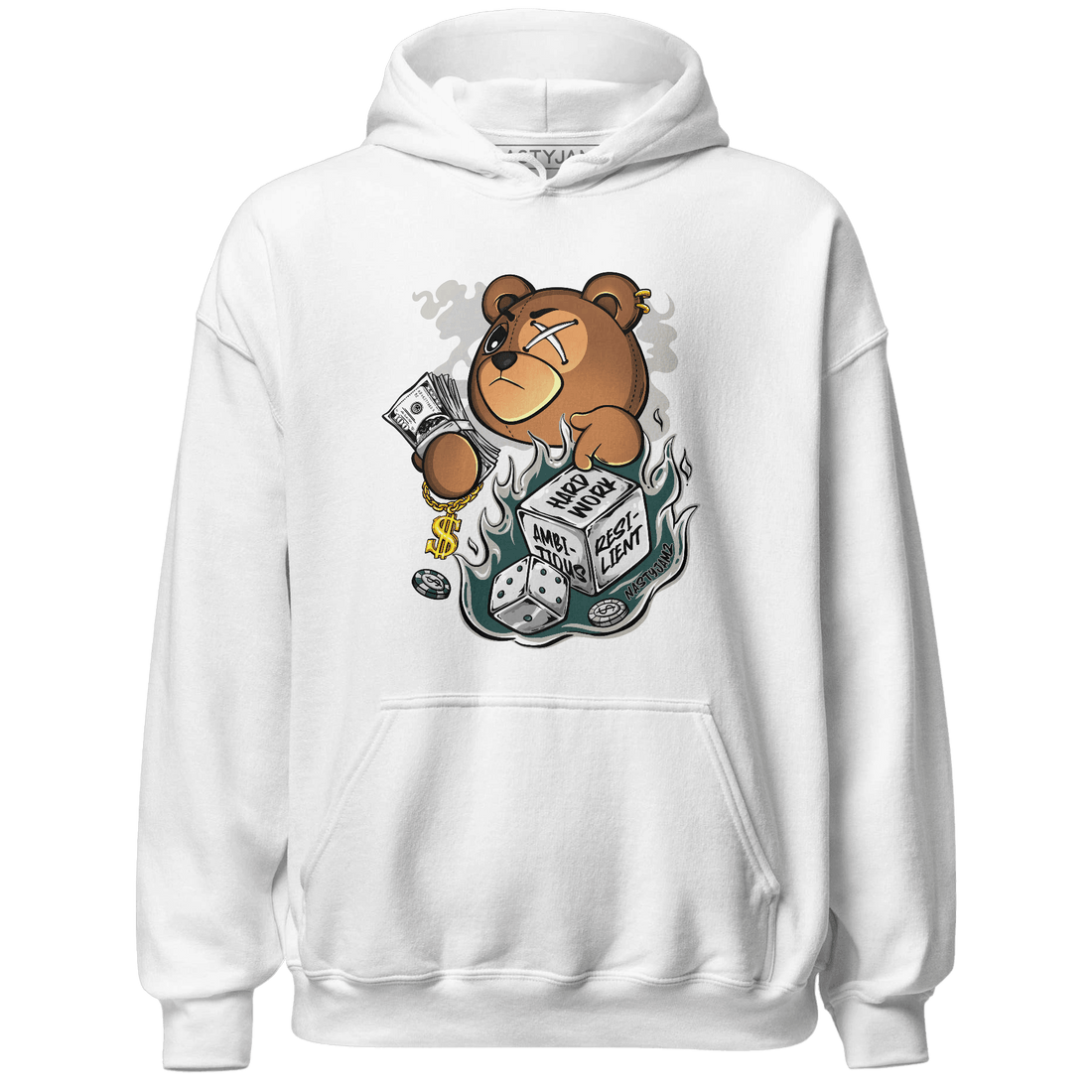 Oxidized Green 4s Hoodie Match Hustle Casino BER - NastyJamz