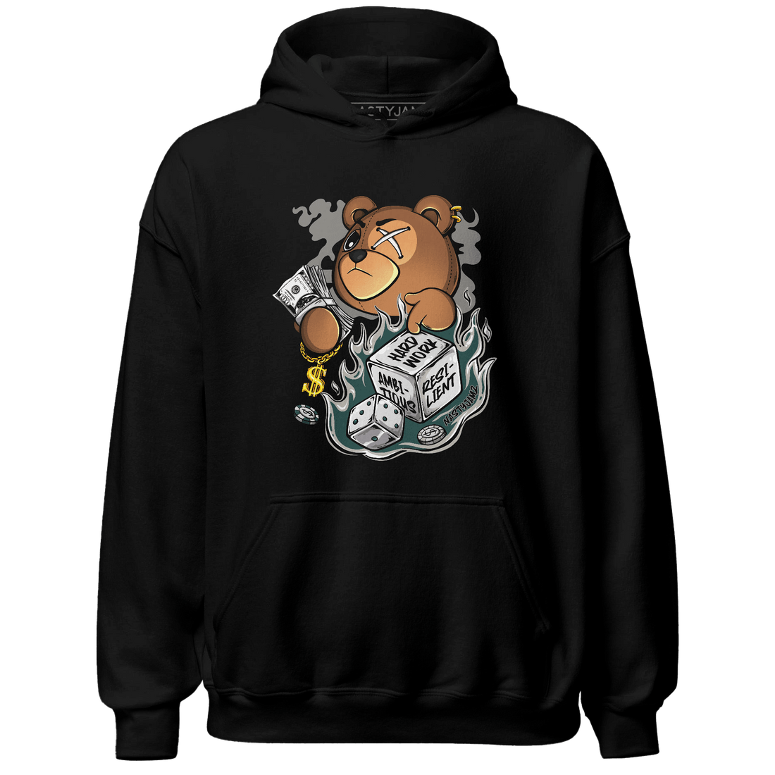 Oxidized Green 4s Hoodie Match Hustle Casino BER - NastyJamz