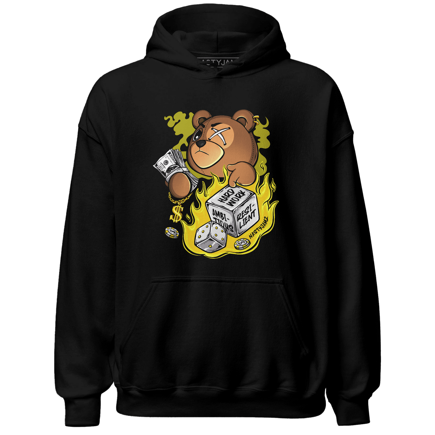 Vivid Sulfur 4s Hoodie Match Hustle Casino BER - NastyJamz