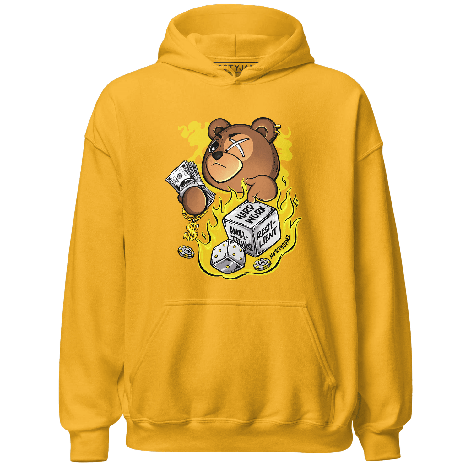 Vivid Sulfur 4s Hoodie Match Hustle Casino BER - NastyJamz