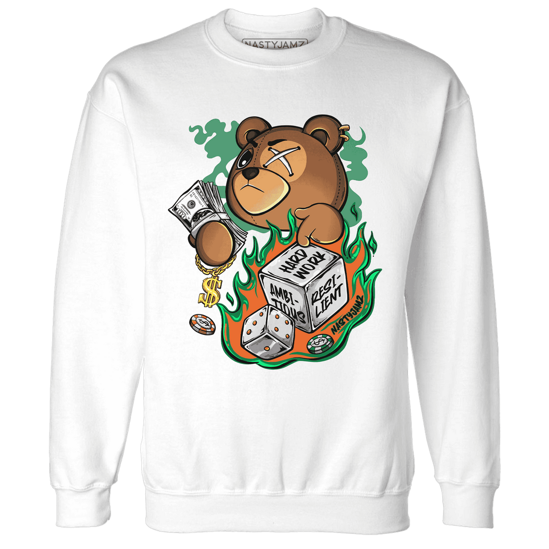 MAM Hurricanes 5s Sweatshirt Match Hustle Casino BER - NastyJamz