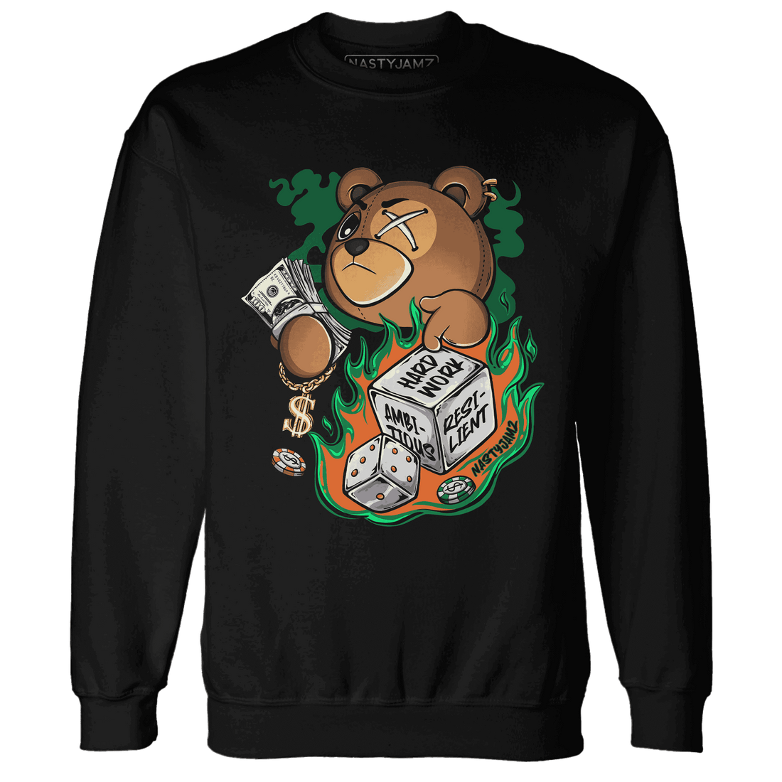 MAM Hurricanes 5s Sweatshirt Match Hustle Casino BER - NastyJamz