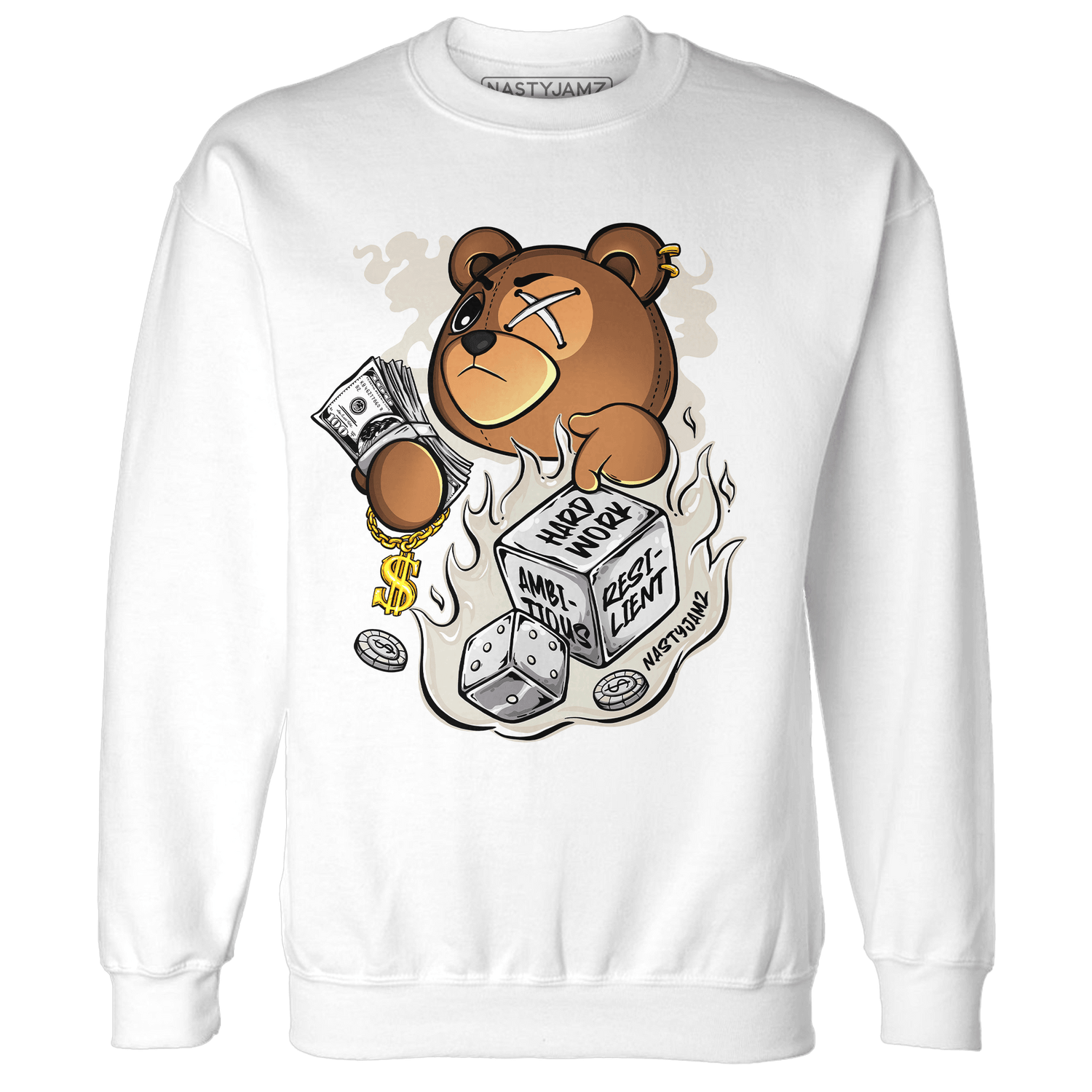 SE Sail 5s Sweatshirt Match Hustle Casino BER - NastyJamz