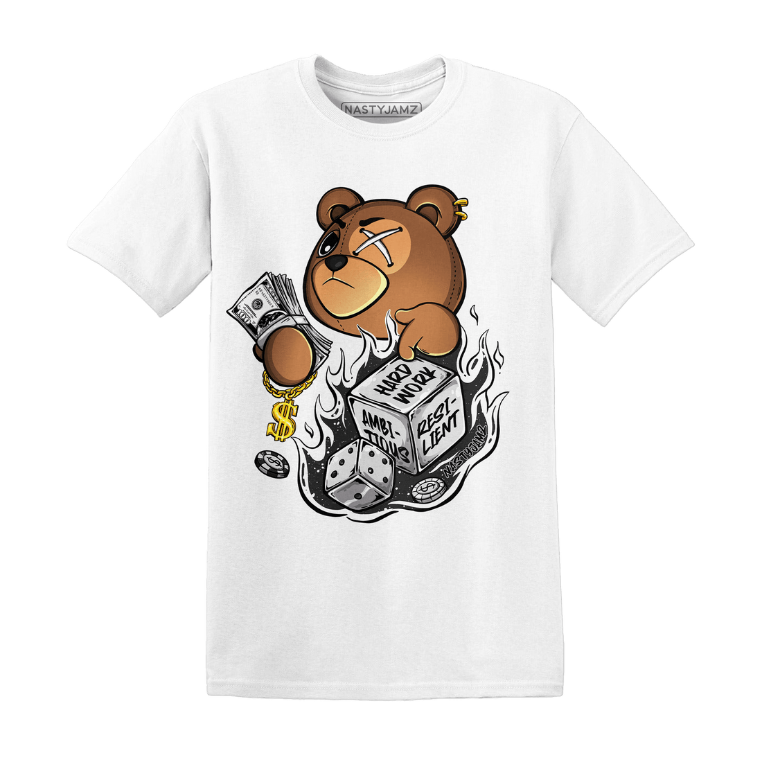 Reverse Oreo 6s T Shirt Match Hustle Casino BER - NastyJamz
