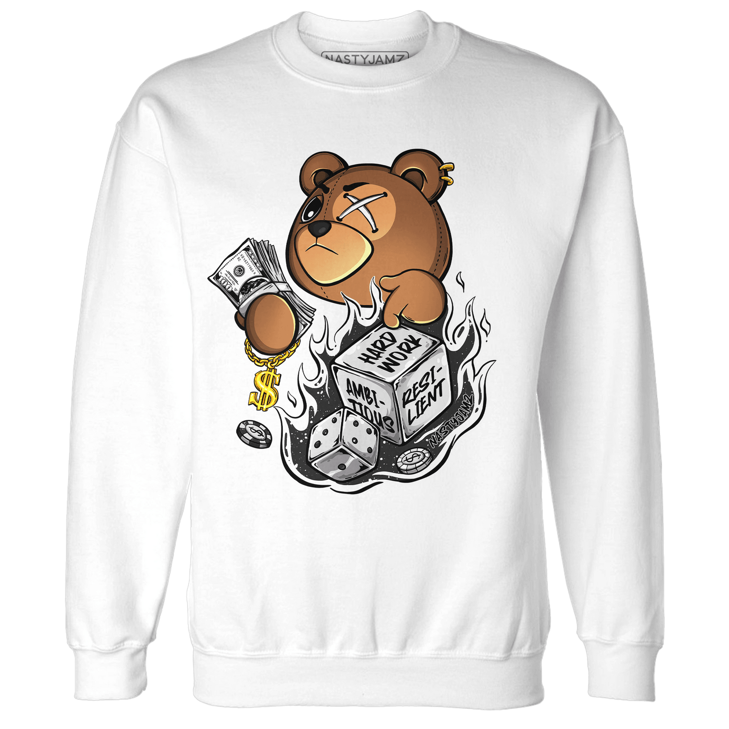 Reverse Oreo 6s Sweatshirt Match Hustle Casino BER - NastyJamz