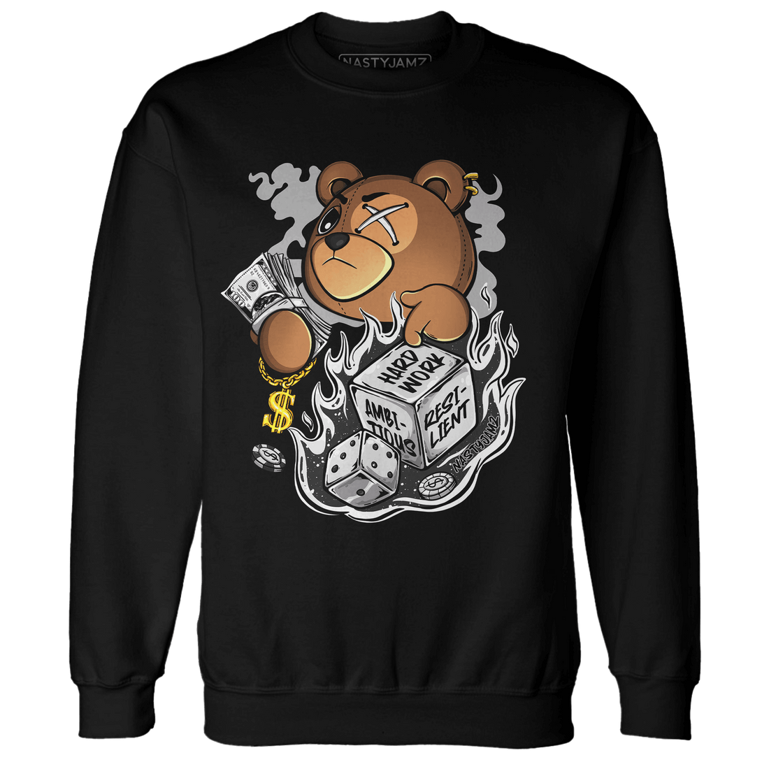 Reverse Oreo 6s Sweatshirt Match Hustle Casino BER - NastyJamz