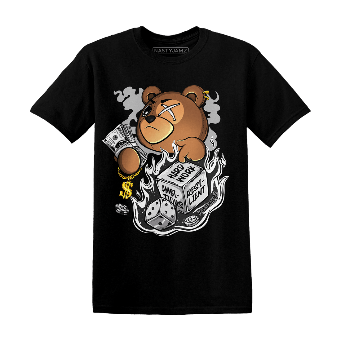 Reverse Oreo 6s T Shirt Match Hustle Casino BER - NastyJamz