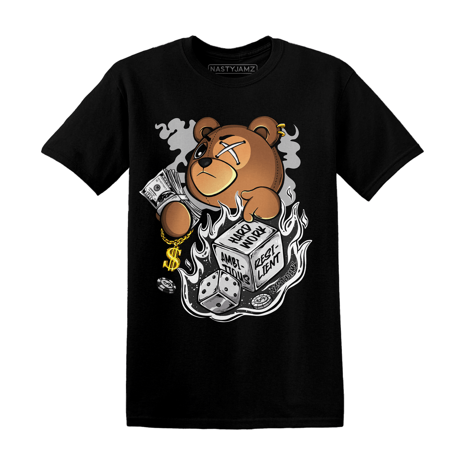 Reverse Oreo 6s T Shirt Match Hustle Casino BER - NastyJamz