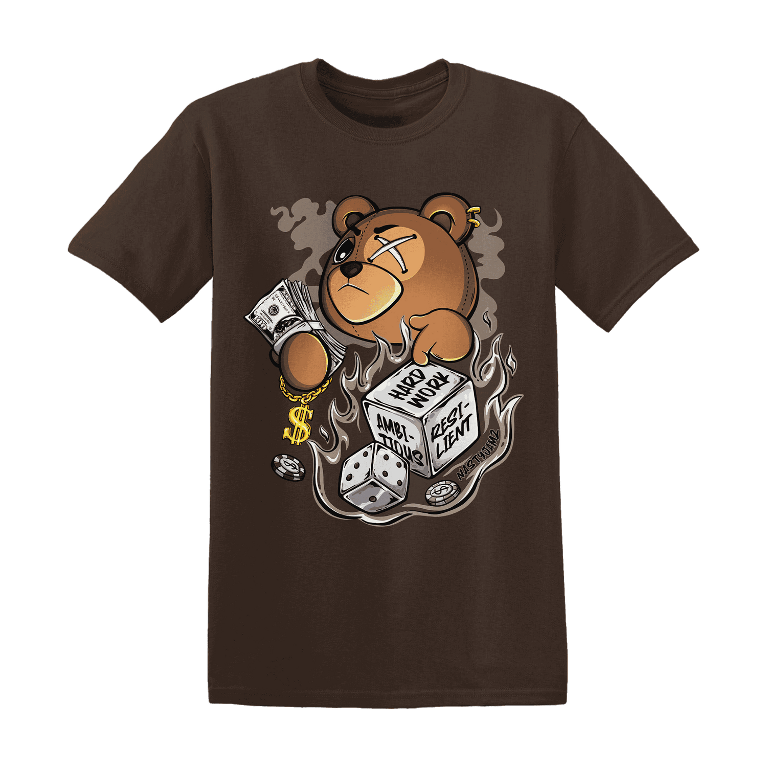 Dunk Low Baroque Brown T Shirt Match Hustle Casino BER - NastyJamz