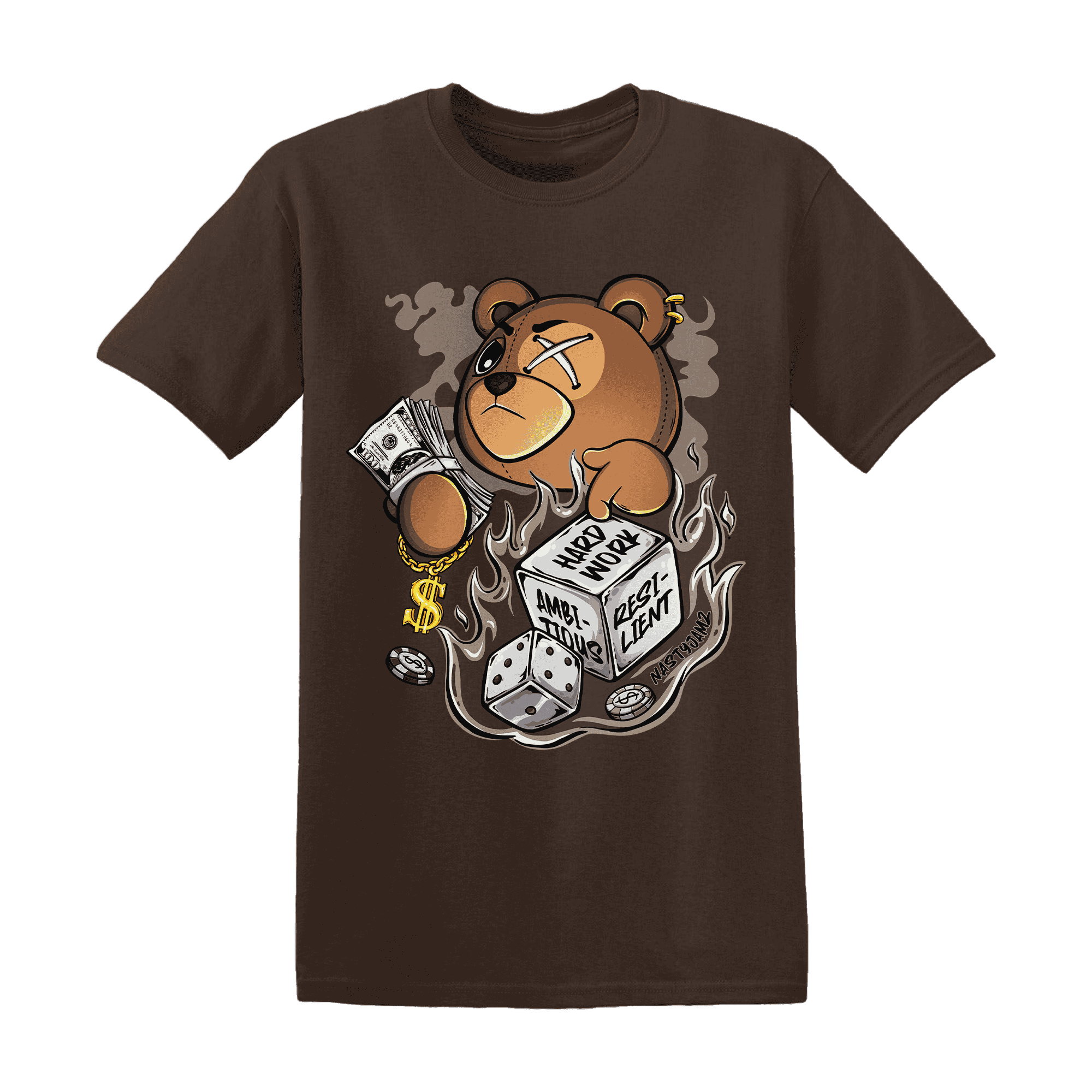Dunk Low Baroque Brown T Shirt Match Hustle Casino BER - NastyJamz