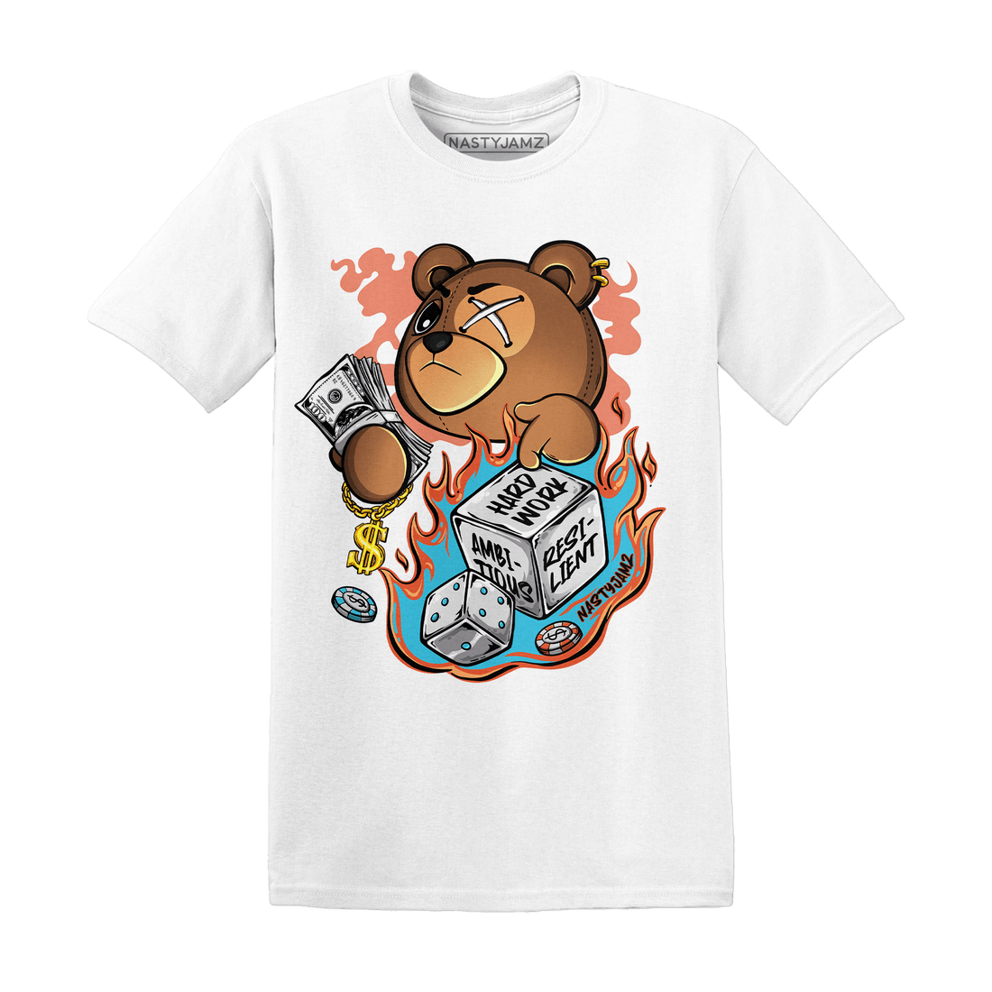 Dunk Low Dolphins T Shirt Match Hustle Casino BER - NastyJamz