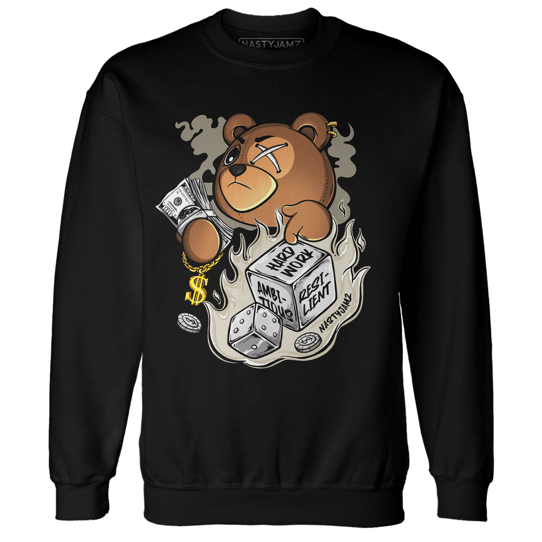 Gratitude 11s Sweatshirt Match Hustle Casino BER - NastyJamz