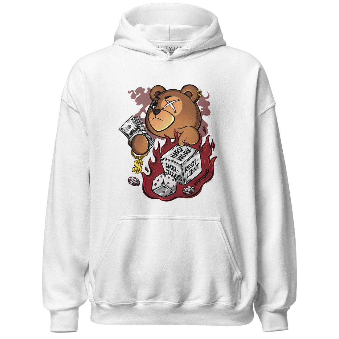 Cherry 12s Hoodie Match Hustle Casino BER - NastyJamz