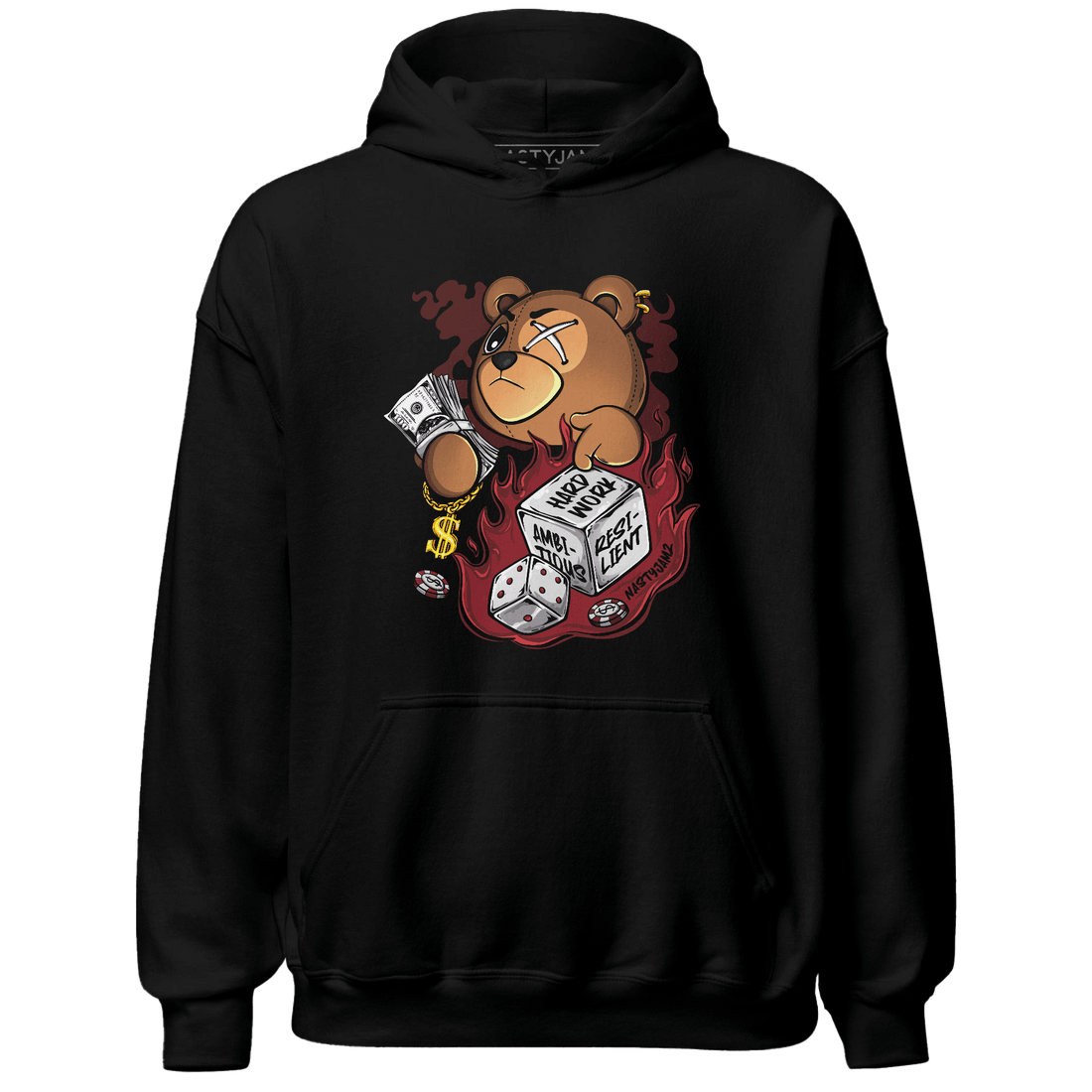 Cherry 12s Hoodie Match Hustle Casino BER - NastyJamz