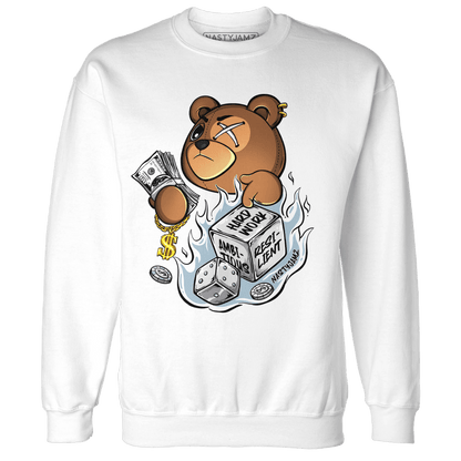 Blue Grey 13s Sweatshirt Match Hustle Casino BER - NastyJamz