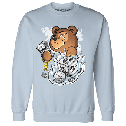 Blue Grey 13s Sweatshirt Match Hustle Casino BER - NastyJamz