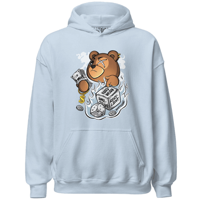 Blue Grey 13s Hoodie Match Hustle Casino BER - NastyJamz