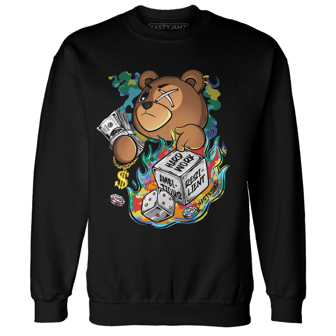 Mid GS Six Championships 1s Sweatshirt Match Hustle Casino BER - NastyJamz