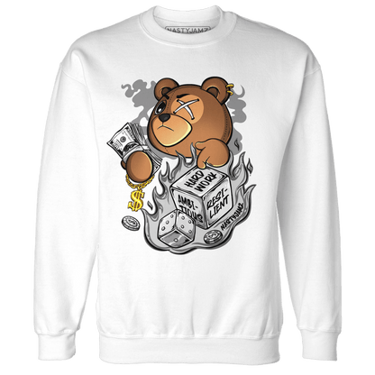 Retro High OG Black White 1s Sweatshirt Match Hustle Casino BER - NastyJamz