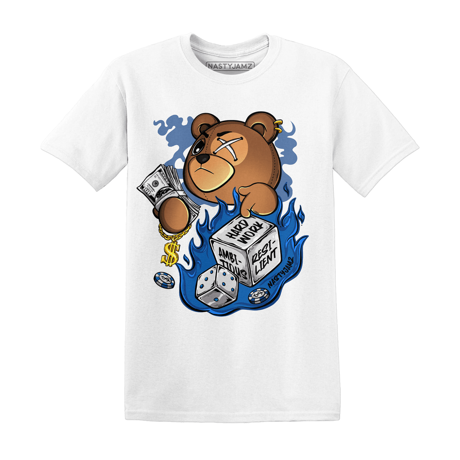 Royal Reimagined 1s T Shirt Match Hustle Casino BER - NastyJamz