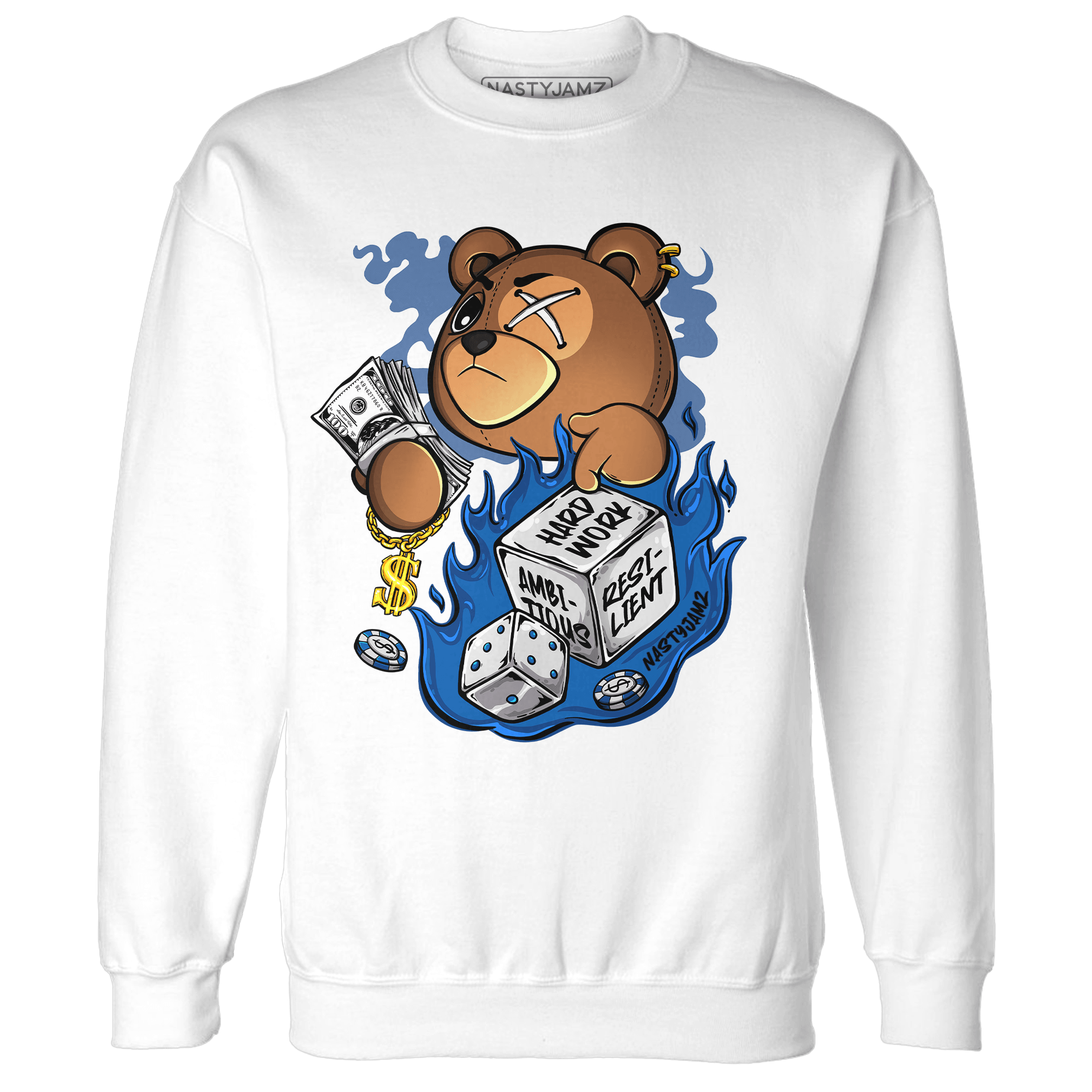 Royal Reimagined 1s Sweatshirt Match Hustle Casino BER - NastyJamz