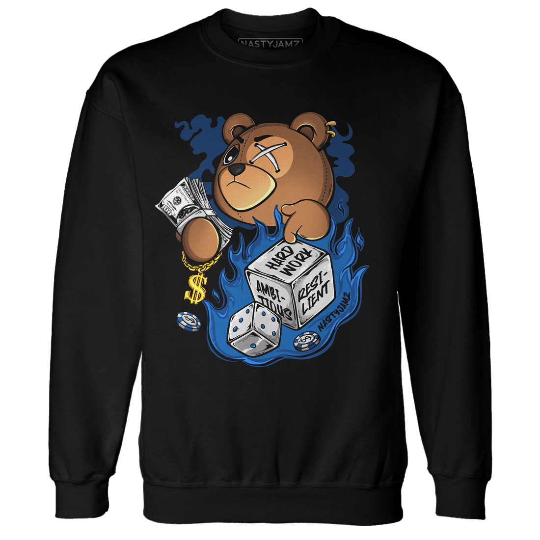 Royal Reimagined 1s Sweatshirt Match Hustle Casino BER - NastyJamz