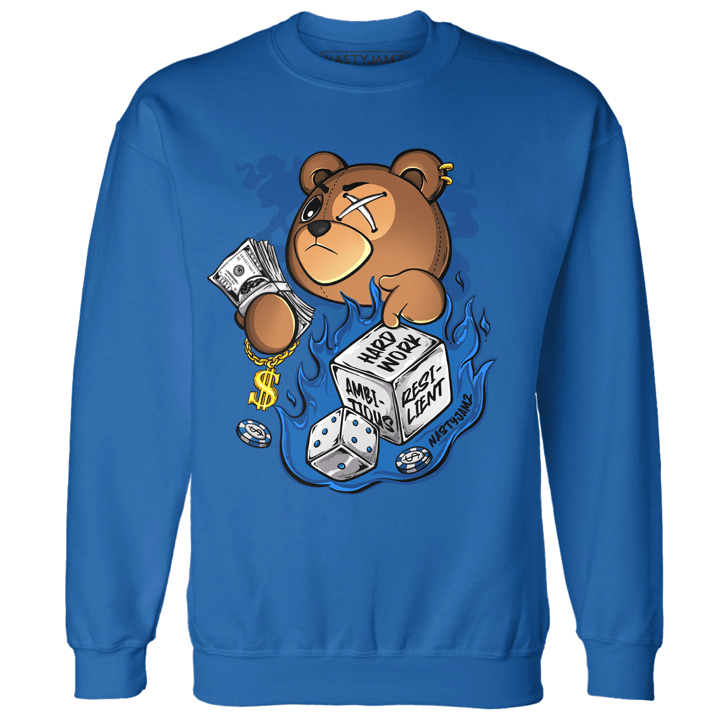 Royal Reimagined 1s Sweatshirt Match Hustle Casino BER - NastyJamz
