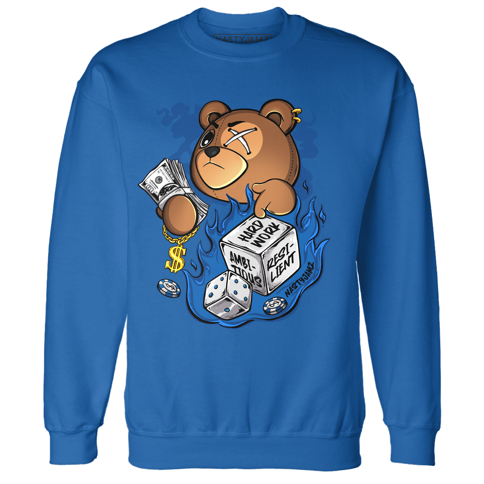 Royal Reimagined 1s Sweatshirt Match Hustle Casino BER - NastyJamz