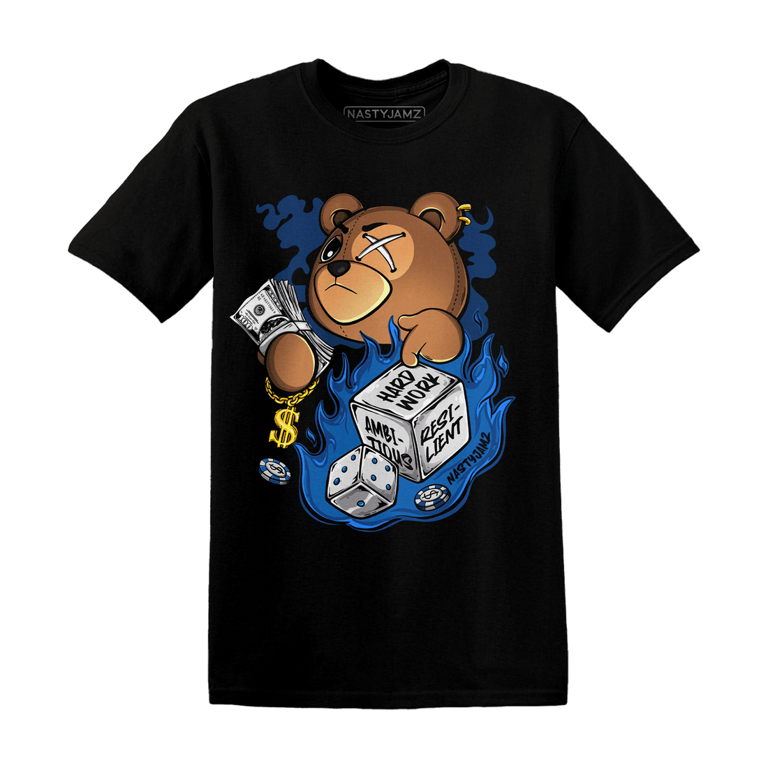Royal Reimagined 1s T Shirt Match Hustle Casino BER - NastyJamz