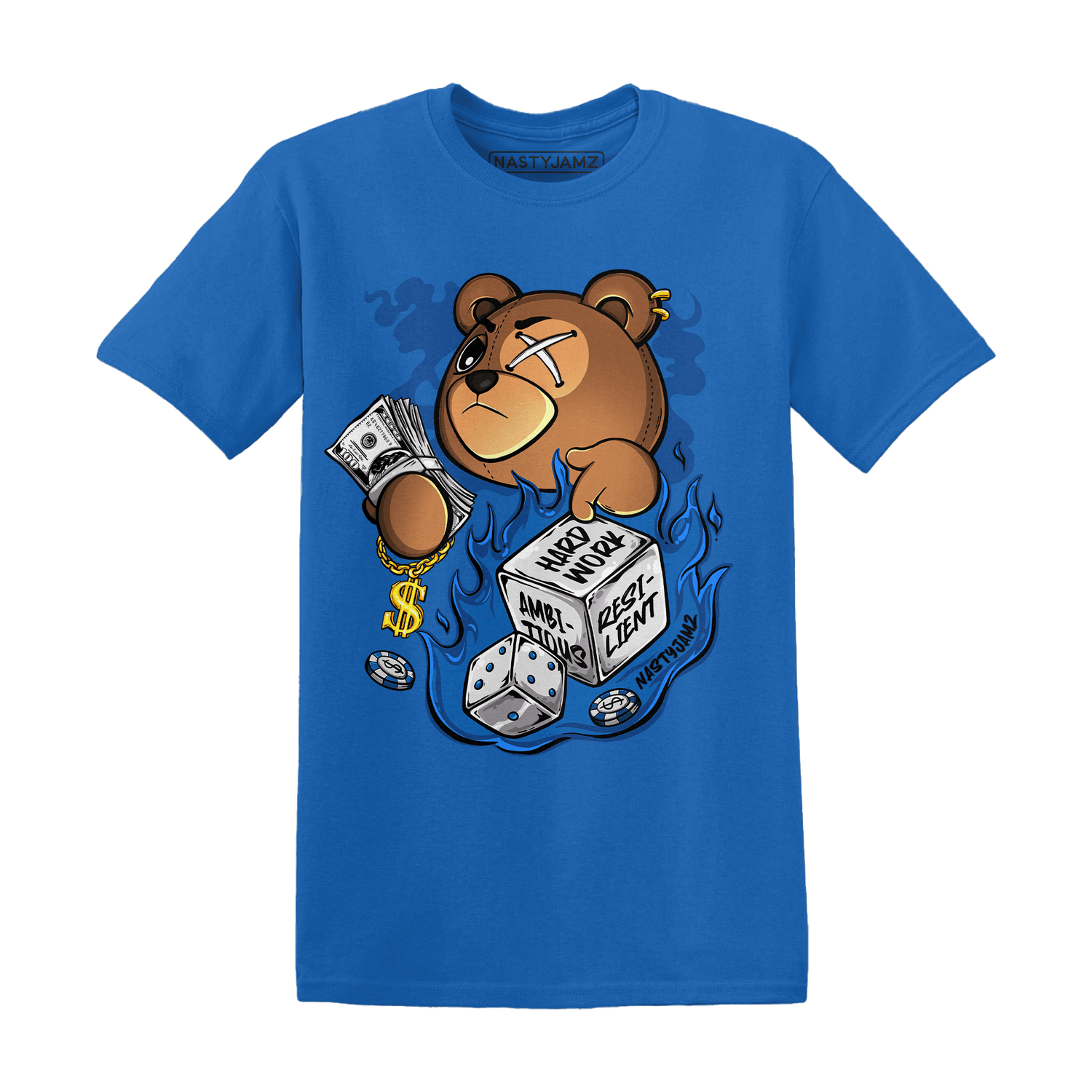 Royal Reimagined 1s T Shirt Match Hustle Casino BER - NastyJamz