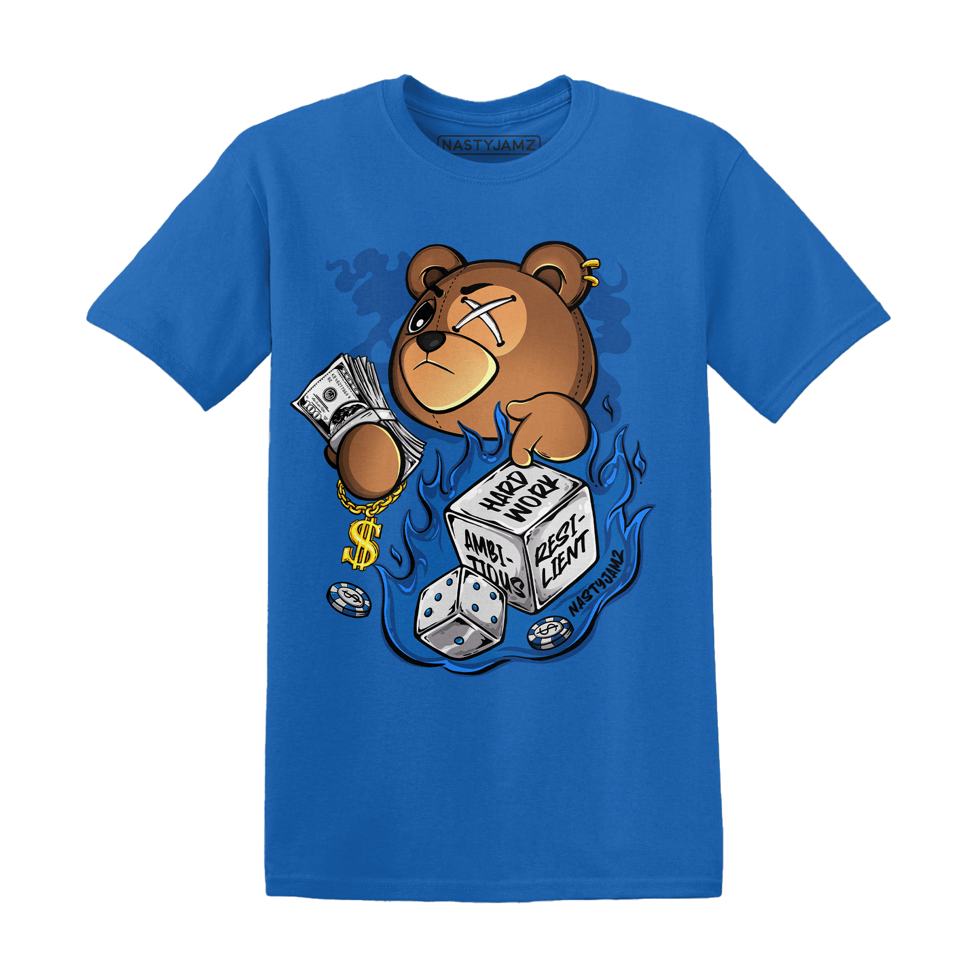 Royal Reimagined 1s T Shirt Match Hustle Casino BER - NastyJamz