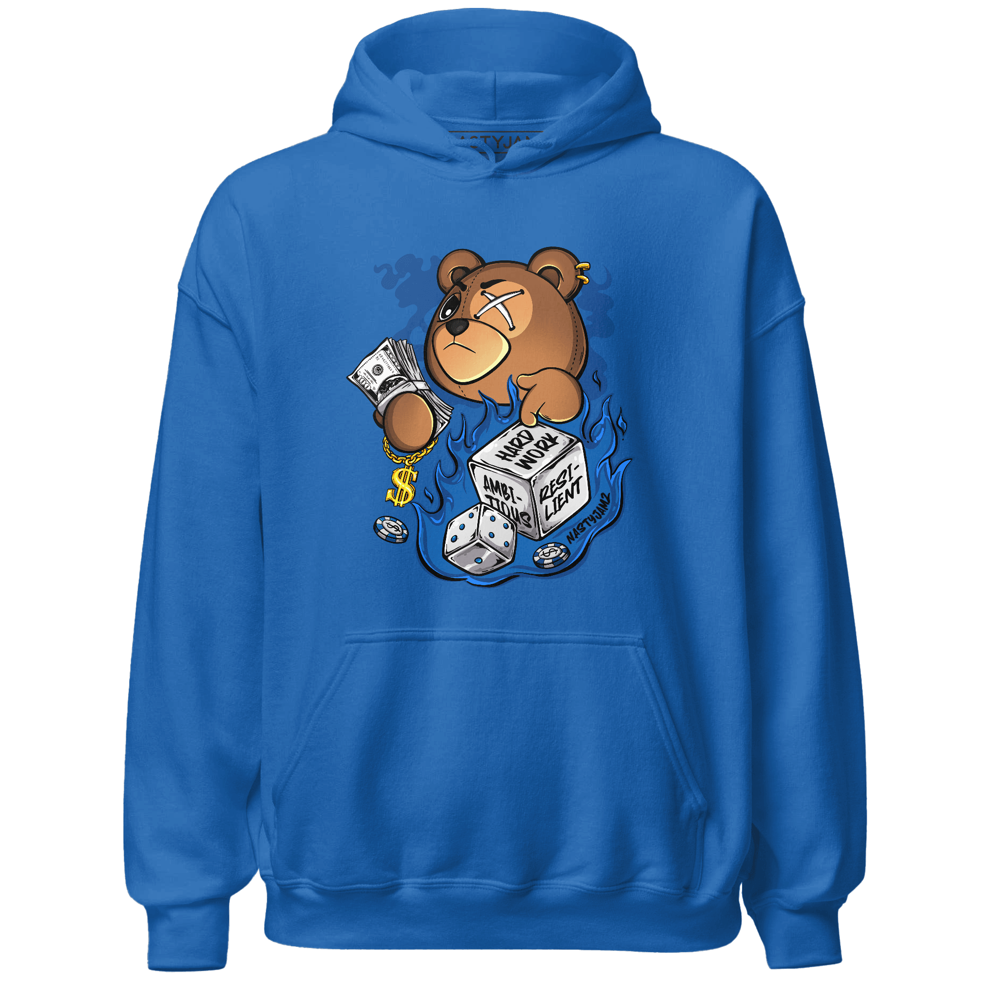 Royal Reimagined 1s Hoodie Match Hustle Casino BER - NastyJamz