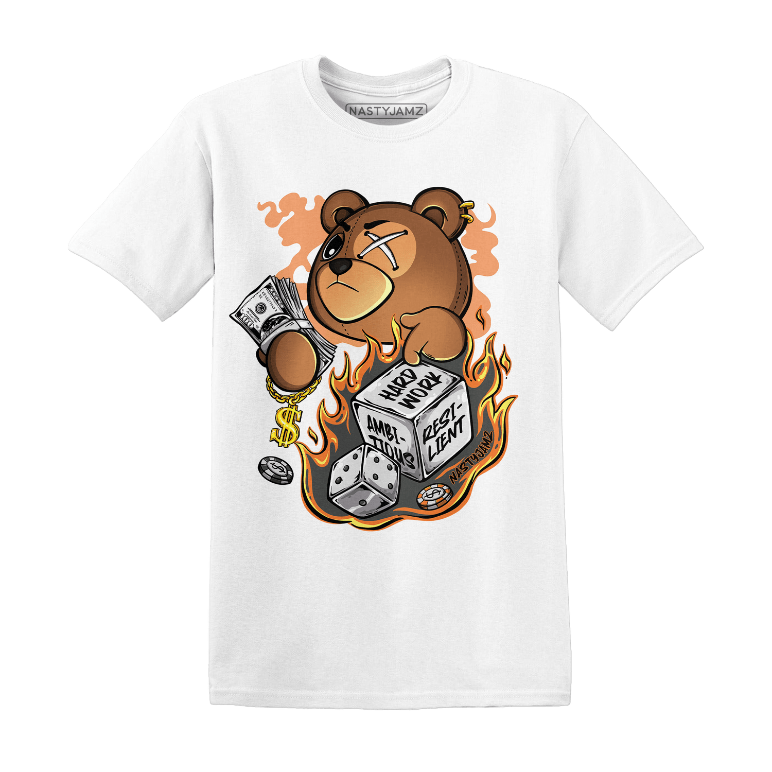 Fear Pack 3s T Shirt Match Hustle Casino BER - NastyJamz