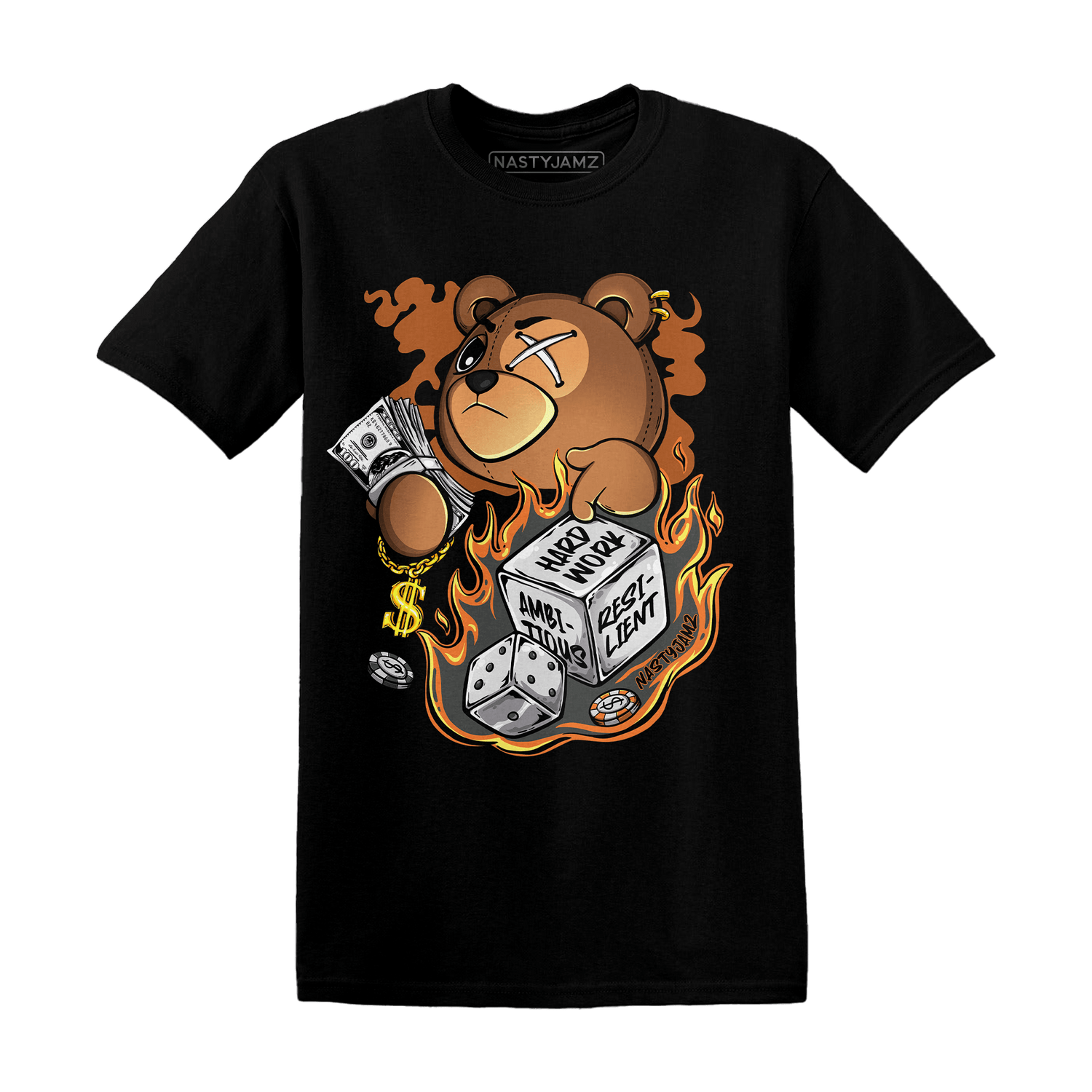Fear Pack 3s T Shirt Match Hustle Casino BER - NastyJamz