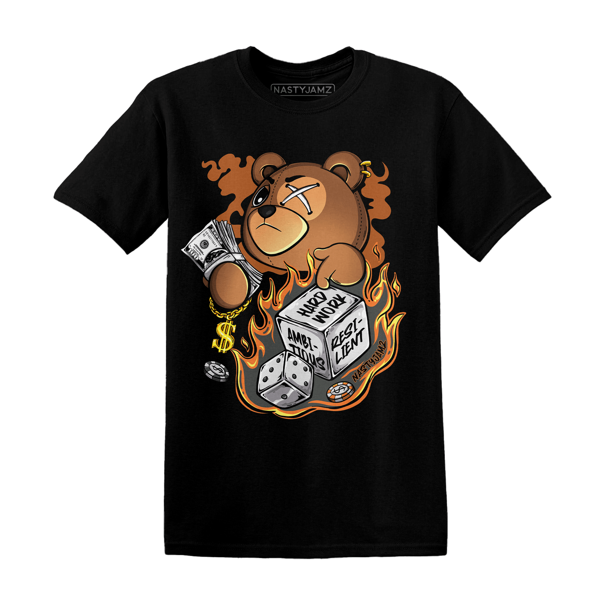 Fear Pack 3s T Shirt Match Hustle Casino BER - NastyJamz