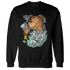 Green Glow 3s Sweatshirt Match Hustle Casino BER - NastyJamz