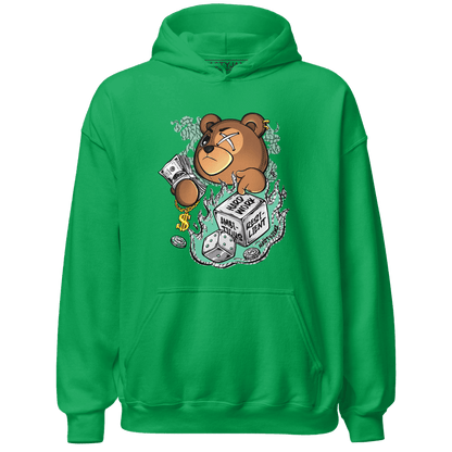 Green Glow 3s Hoodie Match Hustle Casino BER - NastyJamz