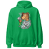 Green Glow 3s Hoodie Match Hustle Casino BER - NastyJamz